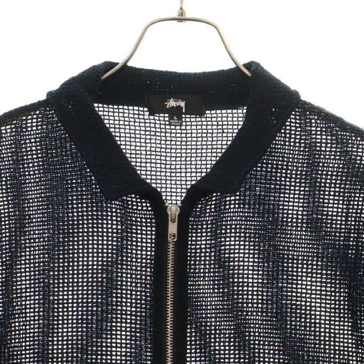 楽天市場】STUSSY(ステューシー) サイズ:L 22SS COTTON MESH ZIP LS 
