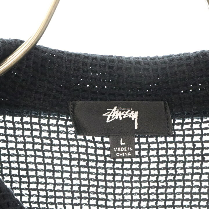 楽天市場】STUSSY(ステューシー) サイズ:L 22SS COTTON MESH ZIP LS 
