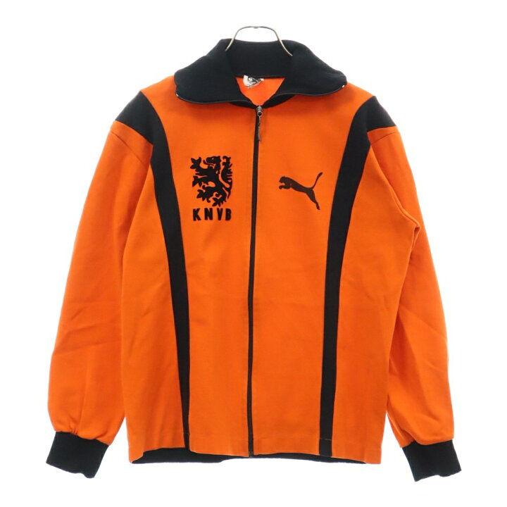 60s～70s☆プーマ☆PUMA☆ジャージ☆M～L☆オレンジ☆目つき 