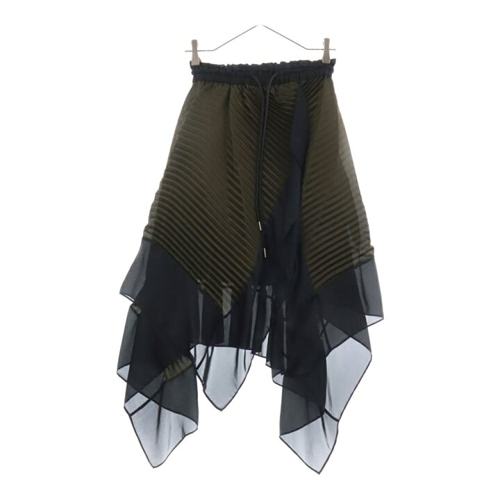 楽天市場】Sacai(サカイ) サイズ:0 21AW アシンメトリー プリーツ 