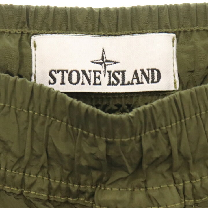 STONE ISLAND カーゴパンツ W30 オリーブグリーンナイロンメタル