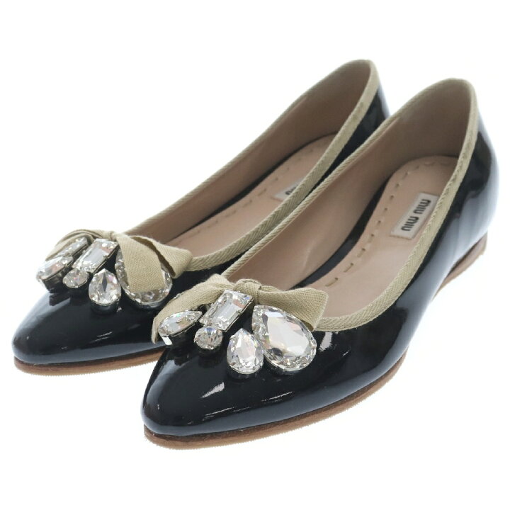 miu miu シューズサイズ36 ビジューパンプス