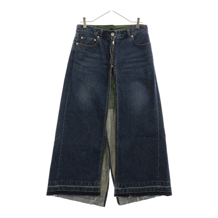 楽天市場】Sacai(サカイ) サイズ:2 22SS ナイロンドッキング デニム  