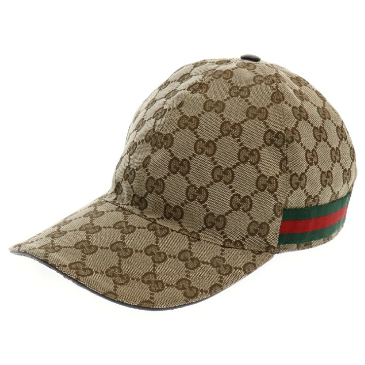 楽天市場】GUCCI(グッチ) サイズ:M 58 オリジナルGGキャンバス 