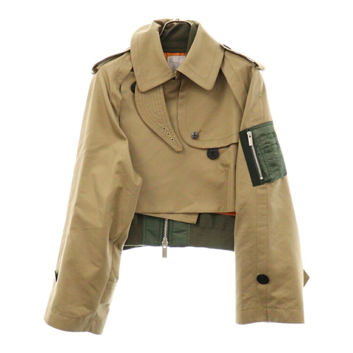 楽天市場】Sacai(サカイ) サイズ:2 22AW ドッキング トレンチ ショート  