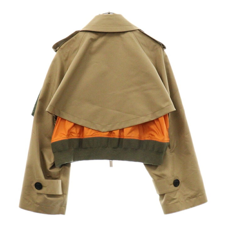楽天市場】Sacai(サカイ) サイズ:2 22AW ドッキング トレンチ ショート 