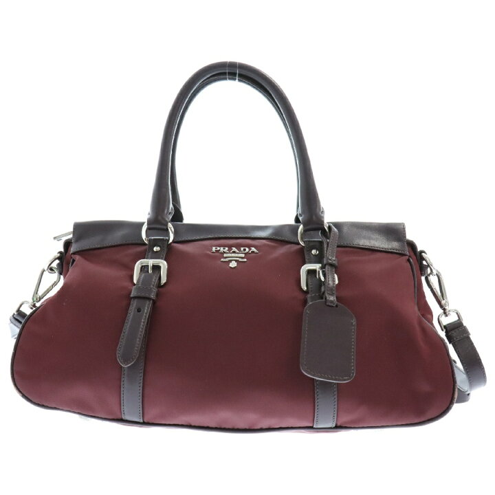 楽天市場】PRADA(プラダ) ナイロン レザー 2WAY ハンド ショルダー 