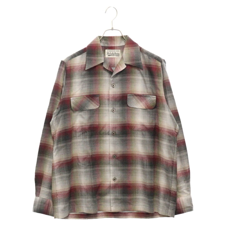 楽天市場】WACKO MARIA(ワコマリア) サイズ:M OMBRE CHECK OPEN COLLAR  
