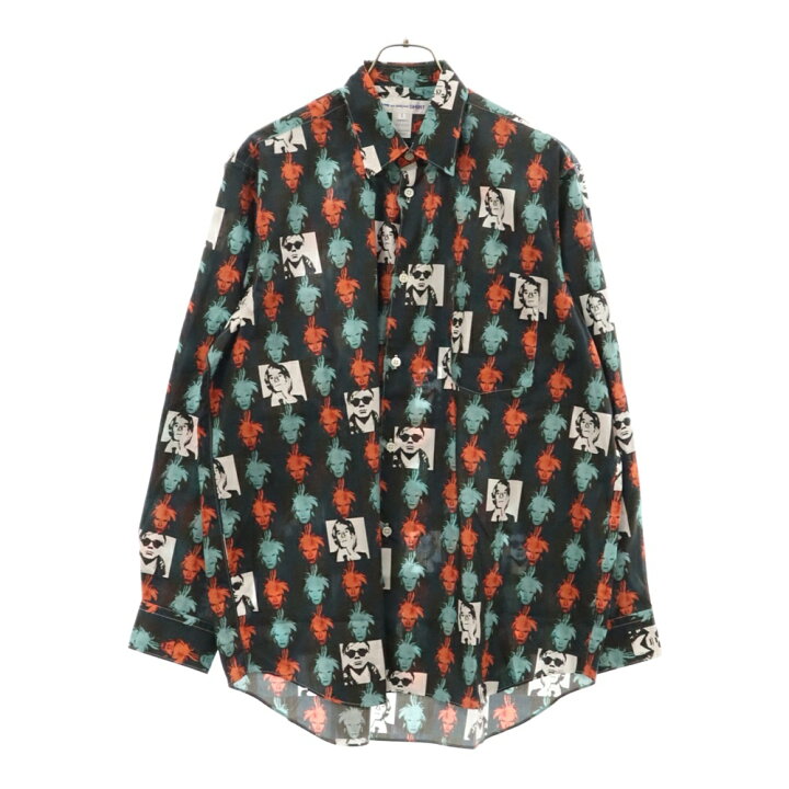新品】コムデギャルソンシャツ アンディウォーホル 総柄シャツ 