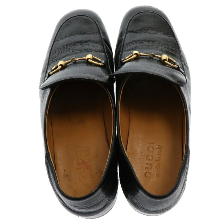楽天市場】GUCCI(グッチ) サイズ:6 ホースビット レザー ローファー 