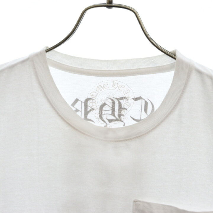 クロムハーツヴァーティカルロゴ半袖TシャツホワイトXS