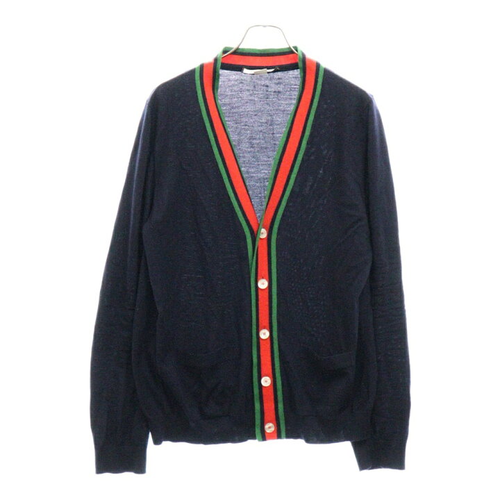 楽天市場】GUCCI(グッチ) サイズ:XL シェリーライン Vネック薄手  