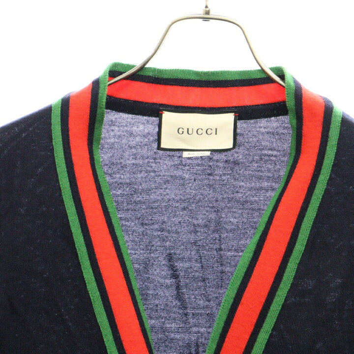 楽天市場】GUCCI(グッチ) サイズ:XL シェリーライン Vネック薄手 