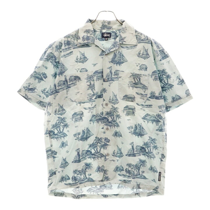 楽天市場】STUSSY(ステューシー) サイズ:M 90s OLD VINTAG ALOHA 紺 