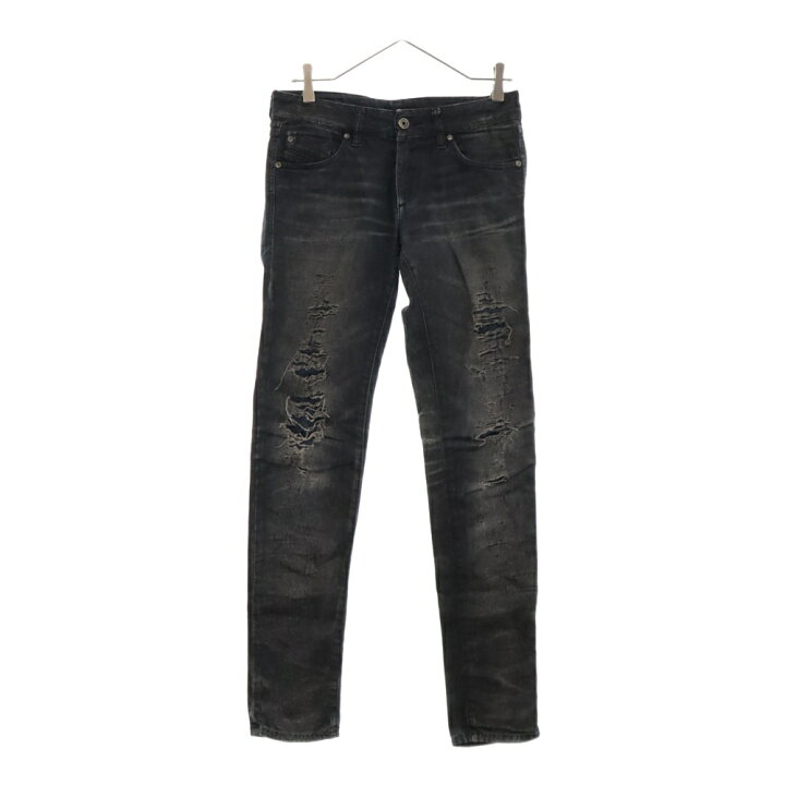極美品【DIESEL BLACK GOLD ディーゼルブラックゴールド】ダメージ加工  