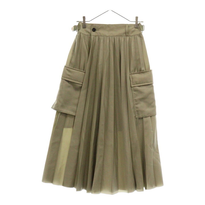 楽天市場】Sacai(サカイ) サイズ:1 24SS Nylon Twill Skirt ナイロン  