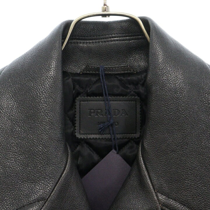 楽天市場】PRADA(プラダ) サイズ:46 カーフスキン レザーダブル  