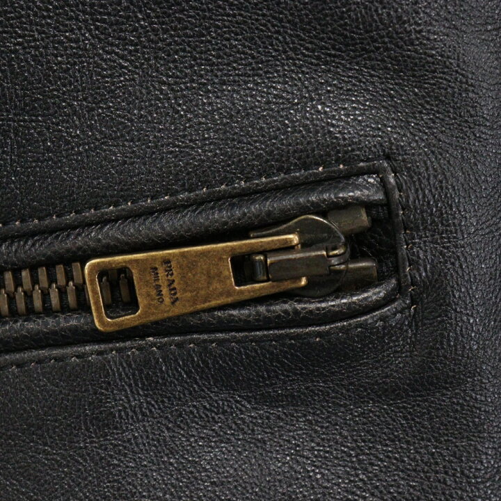 楽天市場】PRADA(プラダ) サイズ:46 カーフスキン レザーダブル 