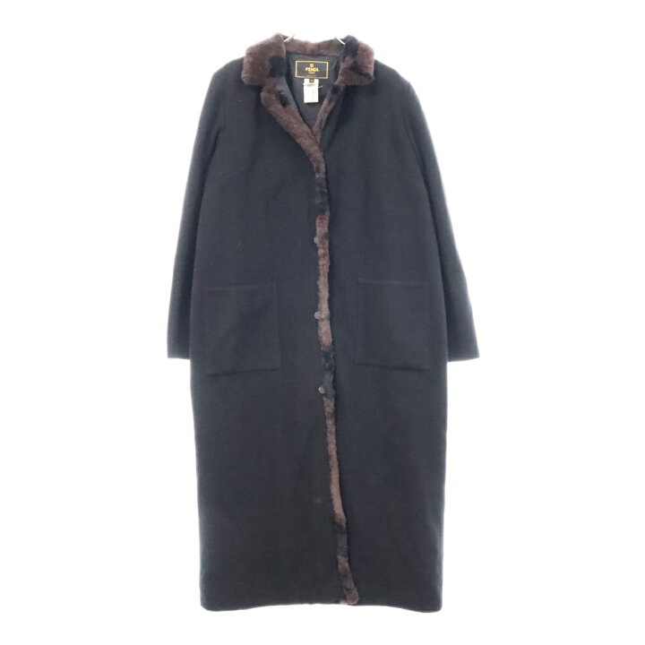 楽天市場】FENDI(フェンディ) サイズ:40 カモ柄 ファーカラーラペル 