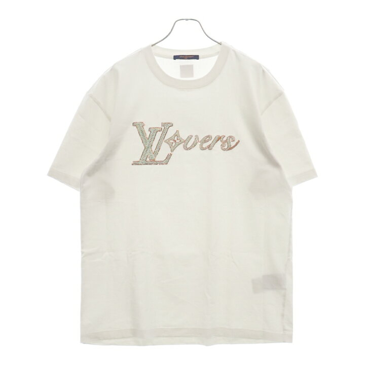 LV ロゴ プリント Tシャツ XXL ホワイト