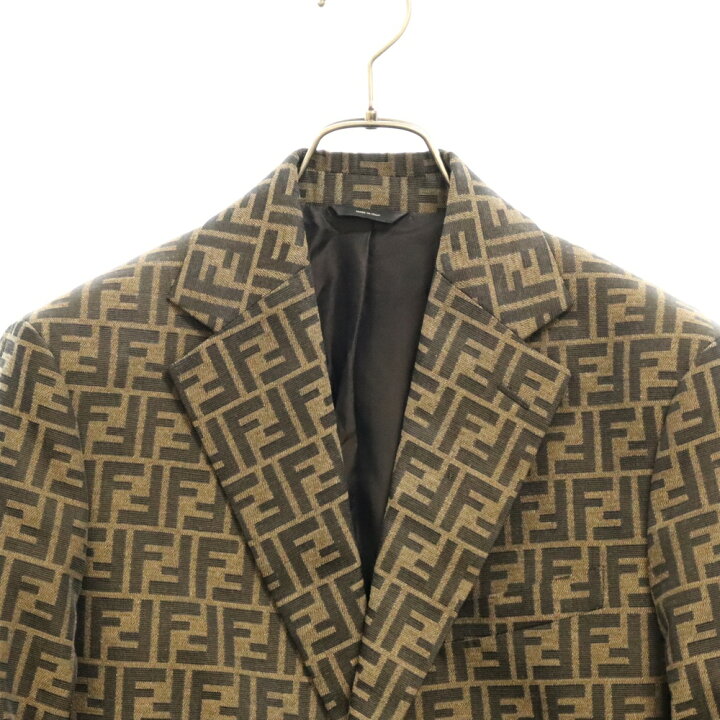 楽天市場】FENDI(フェンディ) サイズ:46 ズッカ総柄2Bテーラード 