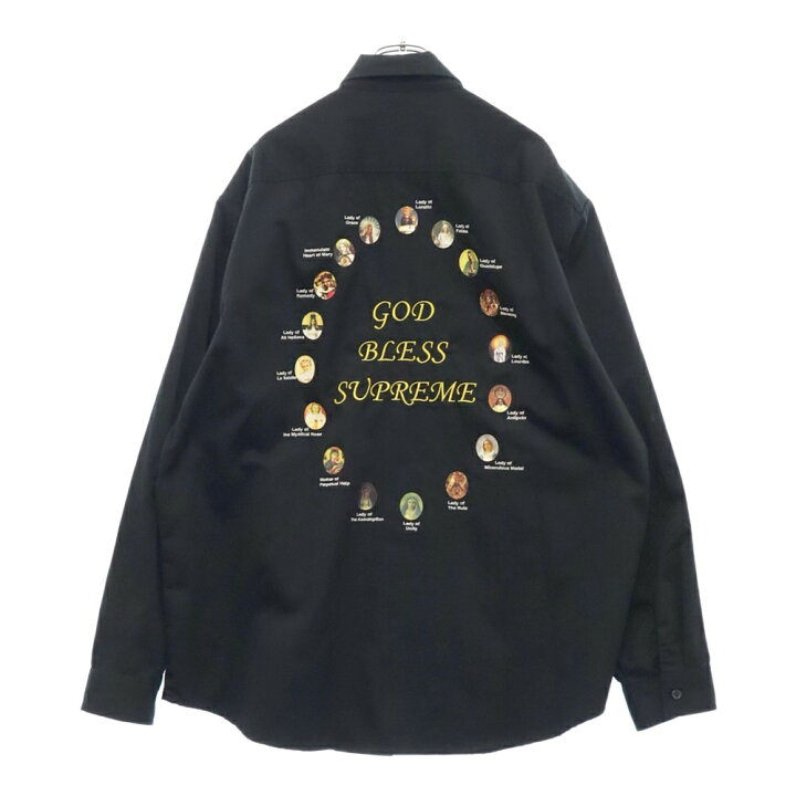 Supreme※入手困難？モノクローム・プリント/USサイズ適用シャツ(^^ゞ
