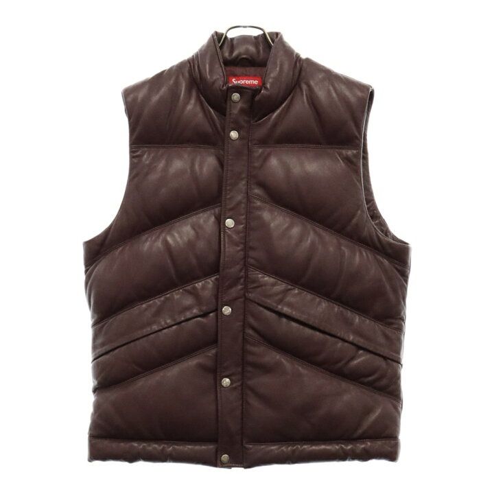楽天市場】SUPREME(シュプリーム) サイズ:L 09AW Leather Puffy Vest 