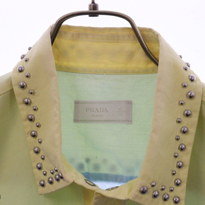 楽天市場】PRADA(プラダ) サイズ:41 12SS 半袖スタッズウエスタン 