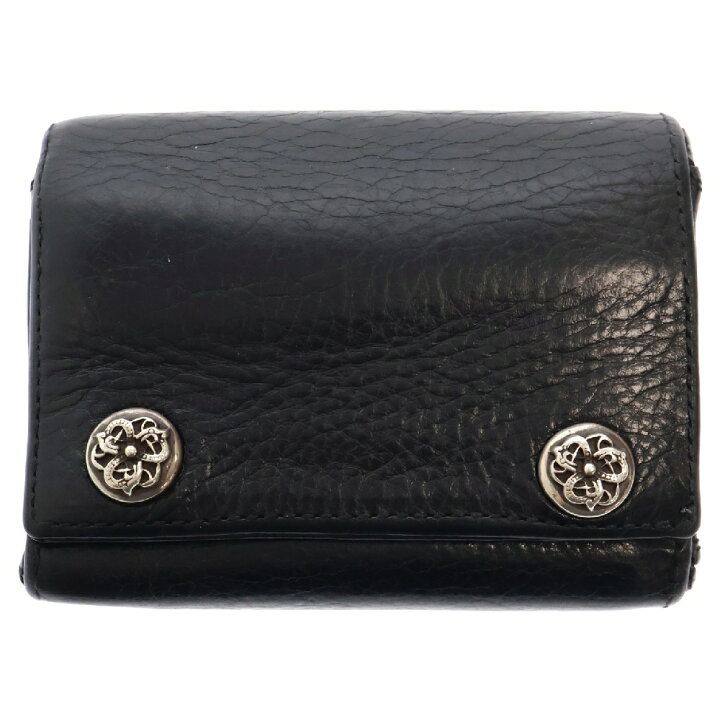 CHROME HEARTS (クロムハーツ) 3FOLD/3フォールド ハートボタンレザー 