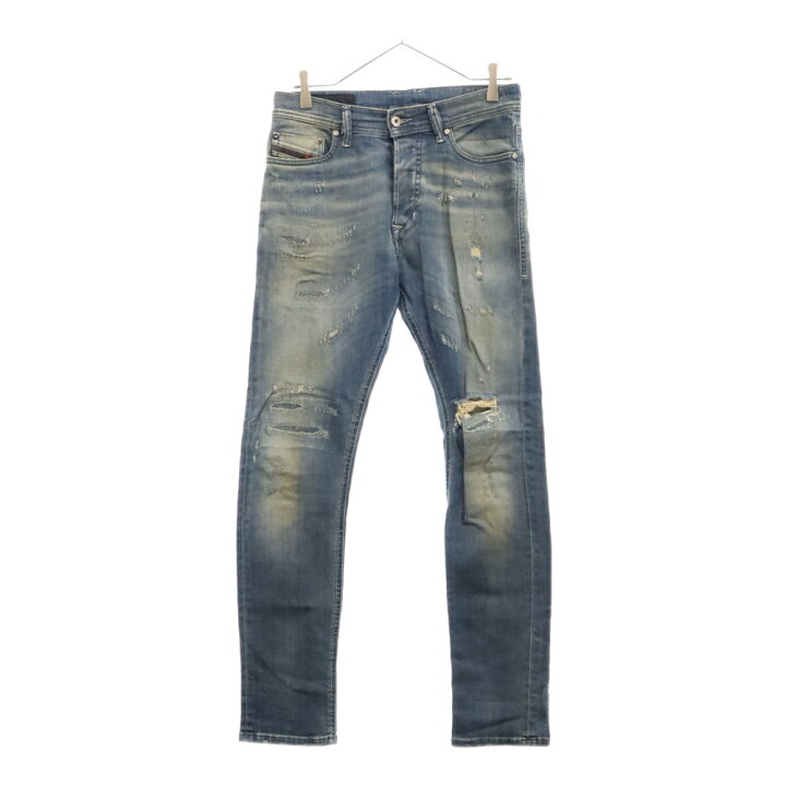 Diesel ダメージ加工 ストレートデニム