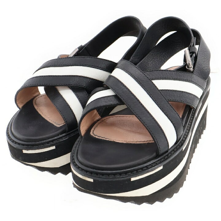 楽天市場】MOSCHINO(モスキーノ) サイズ:35 Wedge Sandals クロス 