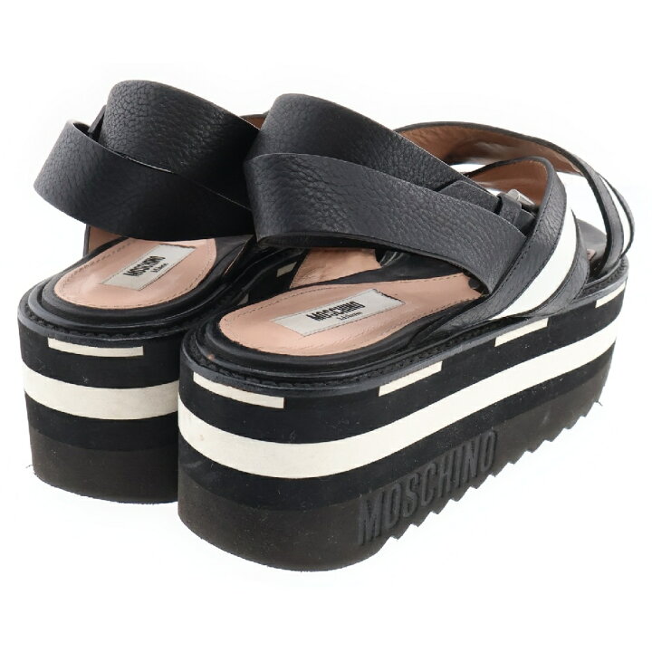 楽天市場】MOSCHINO(モスキーノ) サイズ:35 Wedge Sandals クロス  