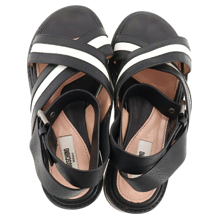 楽天市場】MOSCHINO(モスキーノ) サイズ:35 Wedge Sandals クロス 