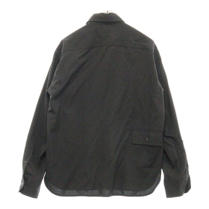 MARNI レザーシャツジャケット 黒マルニサイズ46