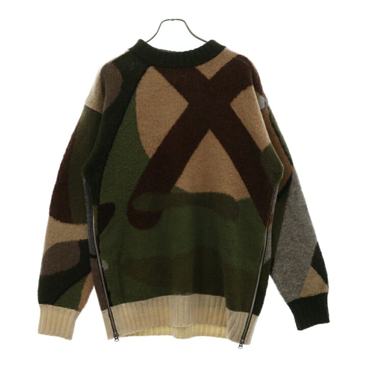 楽天市場】Sacai(サカイ) サイズ:3 21AW×KAWS Jaqcuard Knit Pullover 