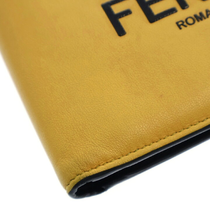 楽天市場】FENDI(フェンディ) ブランドロゴ レザーウォレット 二つ折り 