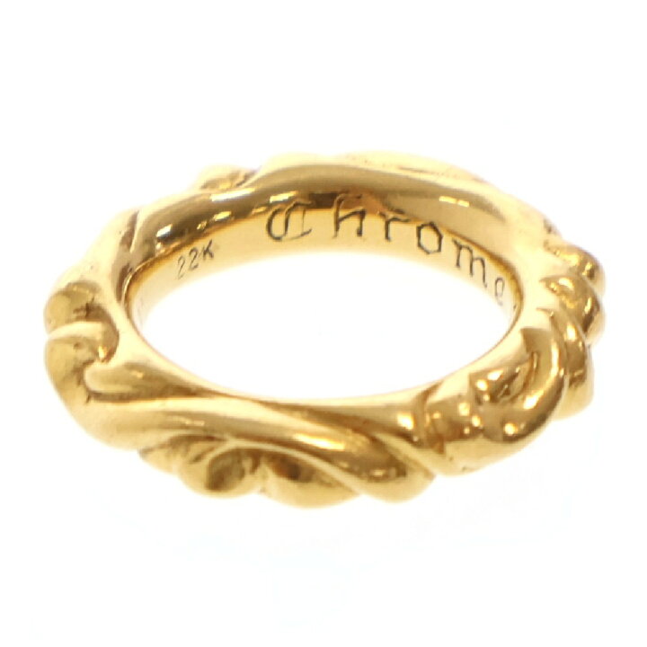 CHROME HEARTS(クロムハーツ) サイズ:7号 少く 22K TINY E CH PLS BAND 