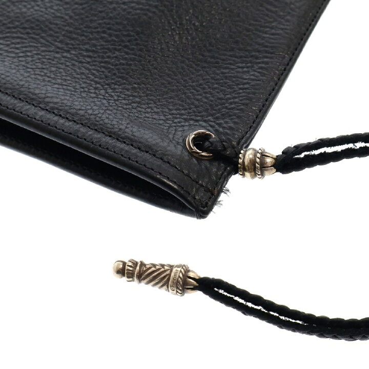 CHROME HEARTS(クロムハーツ) FLAT MED PLANE ストラップ付 レザー  