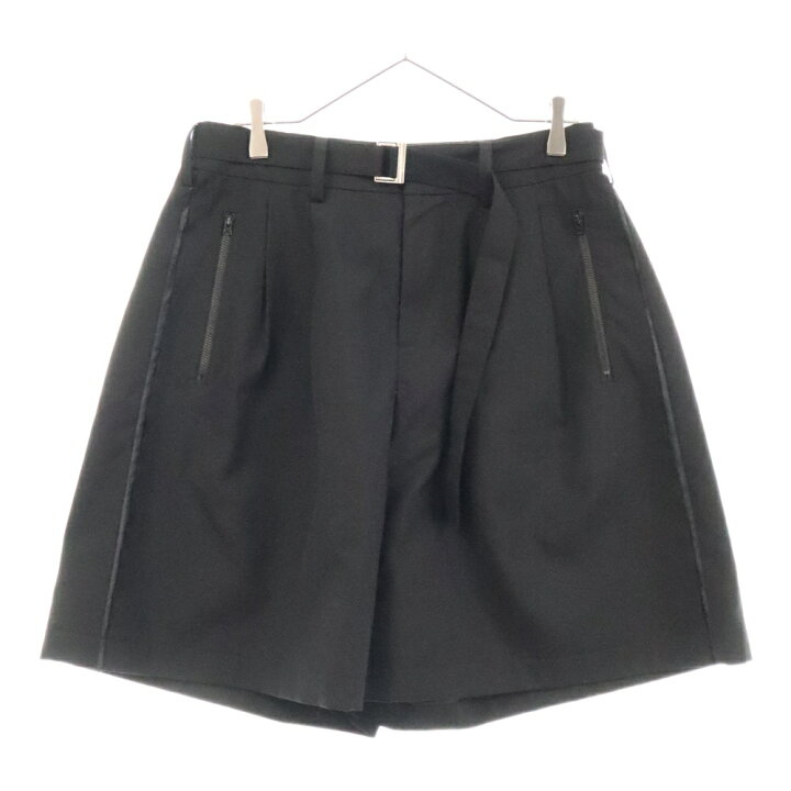 楽天市場】Sacai(サカイ) サイズ:2 22AW ベルテッドハーフパンツ 