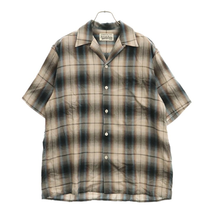 楽天市場】WACKO MARIA(ワコマリア) サイズ:L 24SS OMBRE CHECK OPEN 