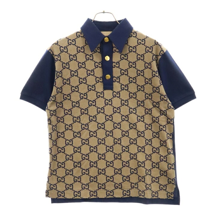 楽天市場】GUCCI(グッチ) サイズ:XS 22AW GG LOGO COTTON POLO 682015 