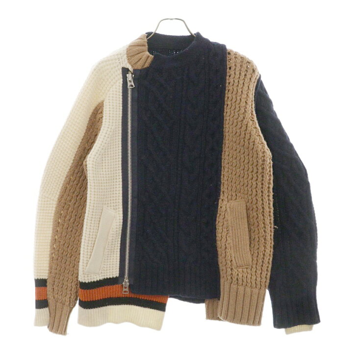 楽天市場】Sacai(サカイ) サイズ:2 18AW ASYMMETRY COLORBLOCKED KNIT  