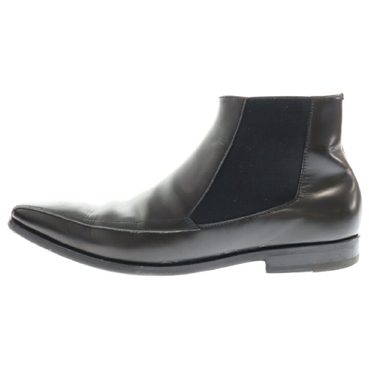 楽天市場】PRADA(プラダ) サイズ:6.5 SPAZZOLATO NERO サイドゴア 