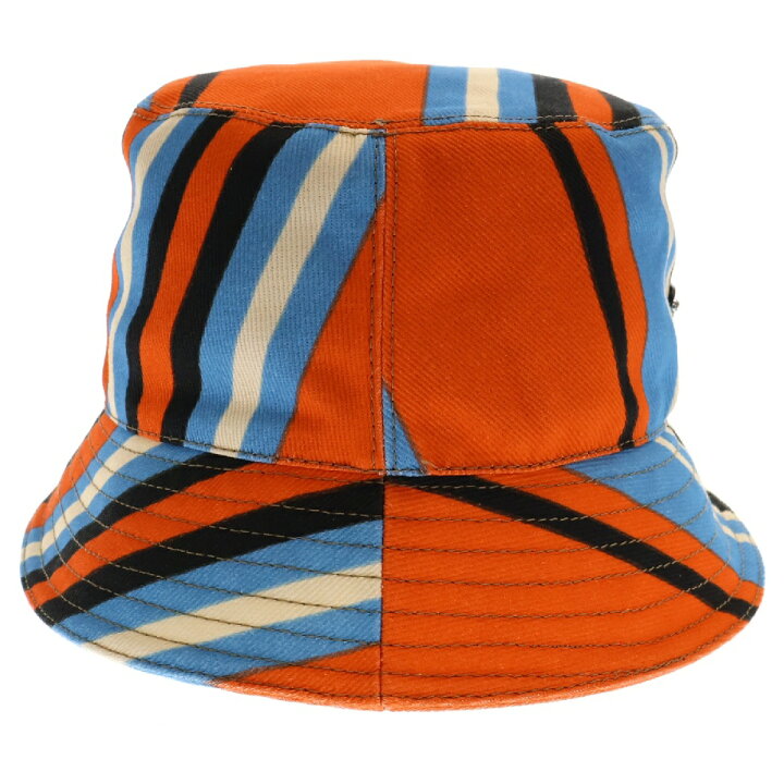楽天市場】PRADA(プラダ) サイズ:L Print Drill Hat プリントドリル 