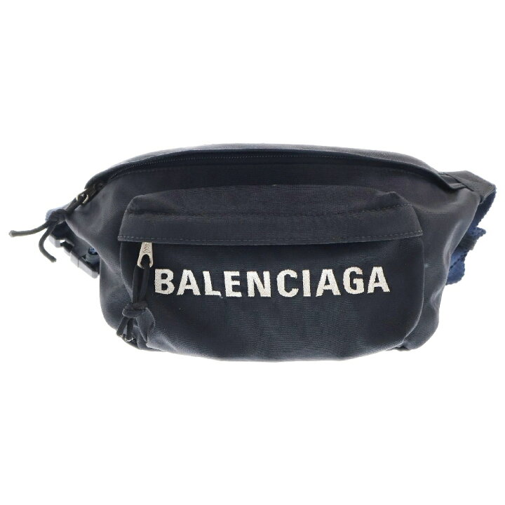 楽天市場】BALENCIAGA(バレンシアガ) ロゴ刺繍 ウエスト ナイロン 