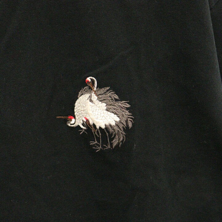 楽天市場】BUDSPOOL(バッズプール) サイズ:XL ×GAKKIN 赤目鶴刺繍 T 