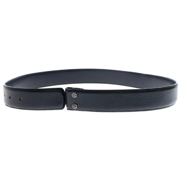 クロムハーツ 1.5 STRAP/1.5inchスクロールレーベルリベッツ レザー  