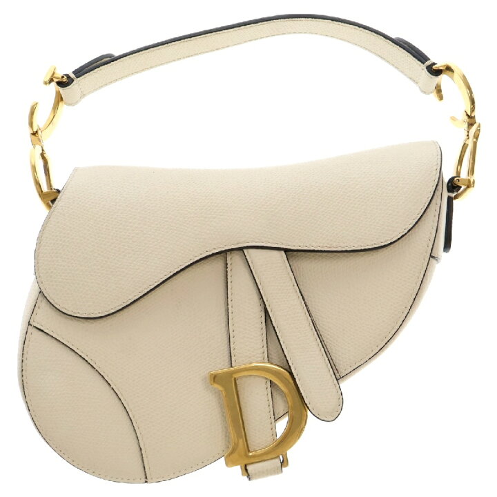 楽天市場】DIOR(ディオール) サドル レザーハンドバッグ ゴールド金具  