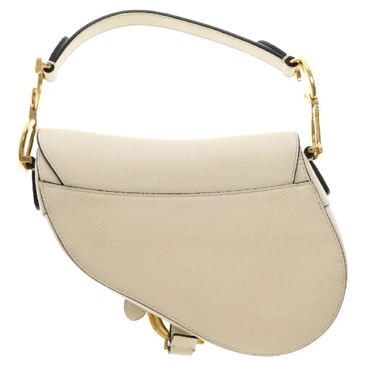 楽天市場】DIOR(ディオール) サドル レザーハンドバッグ ゴールド金具  