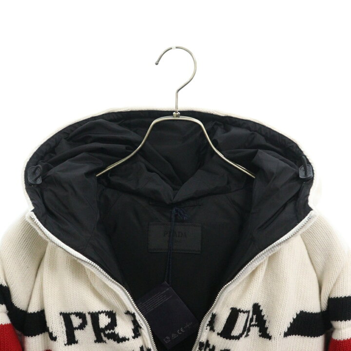 楽天市場】PRADA(プラダ) サイズ:L ウールカシミヤ混紡 ロゴジャガード 